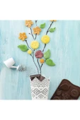 Siliko World Silikon Çikolata Kalıbı Çiçek ve Yaprak Figürleri - 5