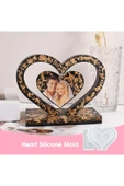 Siliko World Silikon Epoksi Reçine Kalp Fotoğraf Çerçevesi Kalıbı - 1