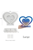 Siliko World Silikon Epoksi Reçine Kalp Fotoğraf Çerçevesi Kalıbı - 7