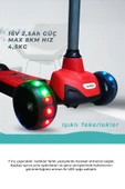 ROBO Elektrikli 3 Tekerlekli Çocuk Scooter Kırmızı - 4