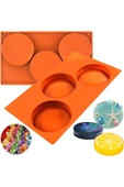 Siliko World Silikon 10cm X 3lü Yuvarlak Tart&kek Epoksi Için Bardak Altı Kalıbı - 4
