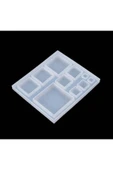 Siliko World Epoksi Silikon Çoklu Takı Kare Takı Kalıbı - 1