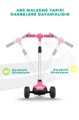ROBO Elektrikli 3 Tekerlekli Çocuk Scooter Pembe - 5
