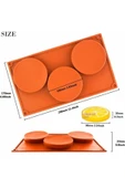 Siliko World Silikon 10cm X 3lü Yuvarlak Tart&kek Epoksi Için Bardak Altı Kalıbı - 5