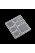 Siliko World Epoksi Silikon Çoklu Takı Kare Takı Kalıbı - 6