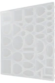 Siliko World Epoksi Reçine Silikon Kalıp Küpe Kolye Anahtarlık Kalıbı - 7