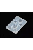 Siliko World Epoksi Mini Kalp Kolye Küpe Kalıbı - 4