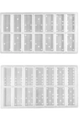 Siliko World Epoksi Domino Taşları Silikon Kalıbı 2 Parça - 6