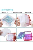 Siliko World Epoksi Kare Kapaklı Mücevher Takı Kutusu Silikon Kalıbı - 7