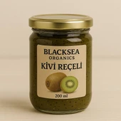 Doğal Kivi Reçeli 200 ml  Katkısız  Geleneksel Yöntemlerle Hazırlanmış  BlackSea Organics thumbnail 1