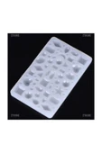 Siliko World Takı Küpe Kolye Yüzük Taş Seti Kalıbı Epoksi Reçine Kalıbı - 4