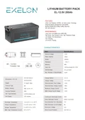 Exelon 12.8V 200 Ah Lityum Akü thumbnail 2