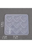 Siliko World Çoklu Kalp Reçine Epoksi Ve Sabun Kalıbı - 6