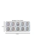 Siliko World Epoksi Reçine Kolye Silikon Kalıp - 3