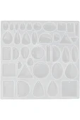 Siliko World Epoksi Reçine Silikon Kalıp Küpe Kolye Anahtarlık Kalıbı - 6