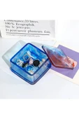 Siliko World Epoksi Kare Kapaklı Mücevher Takı Kutusu Silikon Kalıbı - 3