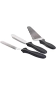Epatim acelya Paslanmaz Çelik Kaymaz Saplı 3'lü Spatula Seti Star Shop Trend 1058548 - 1