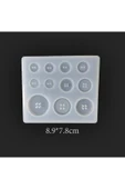 Siliko World Silikon Epoksi Kalıbı Düğme Kalıbı - 5