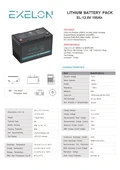 Exelon 12.8V 100 Ah Lityum Akü thumbnail 3