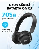 Anker Soundcore H30i Mikrofonlu Kablosuz Kulaküstü Kulaklık - 70 Saat Oynatma Süresi- Soundcore Uygulama Destekli - Multipoint Connection - Siyah (Anker Türkiye Garantili) - 2