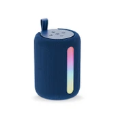 Polosmart PBS228 Işıklı Taşınabilir Kablosuz Bluetooth Speaker Hoparlör 1200 mAh Navy - 1