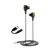 Tecno Hot Beats 3D Hifi 4 Hoparlörlü 3.5mm Jack Girişli Type-C Dönüştürücülü Mikrofonlu Kulaklık Siyah J2UC10 - 1
