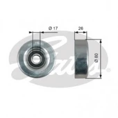 ALTERNATOR GERGI RULMANI HONDA CIVIC VIII 1.4 05 JAZZ 1.2 1.3 (02 08) - GATES T36424 - 1