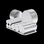 10 Adet 10x2mm Yuvarlak Neodyum Mıknatıs Güçlü Magnet Nikel Kaplamalı - 4