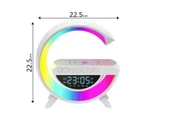 Kablosuz Şarj Istasyonu Speaker Özellikli Led Işıklı Fm Radyolu Bluetooth Speaker - 3