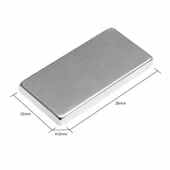 50 Adet 20x10x2 Mm Neodyum Mıknatıs Köşeli Magnet N35 Nikel Kaplama Güçlü Kaliteli Dayanıklı - 4