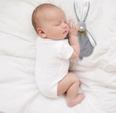 Babyjem Emzik Askılı Tavşan Uyku Arkadaşı Taş thumbnail 6