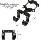 Sarissa 2147 Bisiklet Elektrikli Motosiklet Ve Scooter Alüminyum Gidona Takılan Taşıma Kancası thumbnail 3