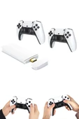 Çift Oyun Kollu 4K HD Ekran Nostaljik 20.000 Oyunlu Beyaz Game Stick - 3