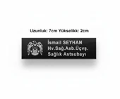 Yaka İsimliği - Hava Kuvvetleri Arkası Mıknatıslı isimlik - Sağlık Personeli İsimliği thumbnail 3