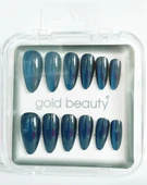 Gold Beauty Kedi Gözü Takma Tırnak 12 li EP-1527 - 18 Gece Mavisi - 1