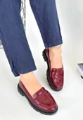 Narli Bordo Rugan Oxford Ayakkabı - 2