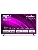 Simfer 50SFSV6B 4K Ultra HD 50" 127 Ekran Uydu Alıcılı VIDAA Smart LED TV - 1