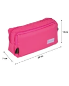 Tebag İki Gözlü Pembe Kalem Çantası thumbnail 4