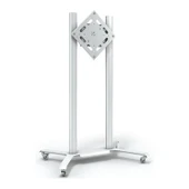 Cletech Tekerlekli Döner TV / Monitör Standı Sehpası 55"-75" Flip - 3