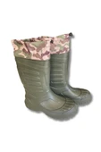 Serabien Soğuk-Sıcak İzolasyonlu Şok Emici Kaymaz Tabanlı Eva Kauçuk Çizme Yeşil thumbnail 3