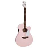CORT JADE CLASSIC PPOP ELEKTRO AKUSTİK GİTAR, PASTEL PINK OPEN PORE - 1