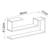 Ravi Dekoratif Duvar Rafı, Modern Kitaplık ve Raf Ünitesi - 5
