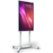 Cletech Tekerlekli Döner TV / Monitör Standı Sehpası 55"-75" Flip - 2