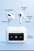 ÜSKÜDAR İLETİŞİM Dijital Ekranlı Kulaklık X36 ANC Gürültü Engelleme İOS     Android Tüm Telefonlara Uyumlu Kulaklık - 5