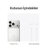 Apple iPhone 17 Pro Max 1TB (Apple Türkiye Garantili) Gümüş 1 TB thumbnail 4