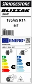 Brıdgestone 185/65R14 86T M+S Sfm Blızzak Lm001 Oto Kış Lastiği (Üretim Yılı:2023) thumbnail 4
