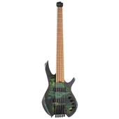 CORT SPACE5SDG BASS GİTAR, HEADLESS, 5 TELLİ, STAR DUST GREEN thumbnail 1