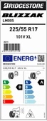 Brıdgestone 225/55R17 101V Xl M+S Sfm Blızzak Lm005 Oto Kış Lastiği (Üretim Yılı:2024) thumbnail 4