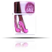Barbie Desenli Boss Babe Beyaz Benzinli Çakmak - 4