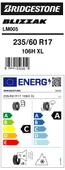 Brıdgestone 235/60R17 106H Xl M+S Sfm Blızzak Lm005 (4X4-Suv) Kış Lastiği (Üretim Yılı:2023) thumbnail 4